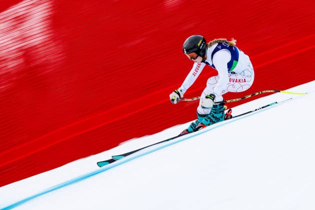 OLYMPICS - Winter Olympic Games, Olympische Spiele, Olympia, OS Milano Cortina 2026 CORTINA D AMPEZZO,ITALY,09.FEB.26 - OLYMPICS, ALPINE SKIING - Winter Olympic Games Milano Cortina 2026, downhill training, women. Image shows Rebeka Jancova (SVK).  GEPAxpictures xMaticxKlansek
