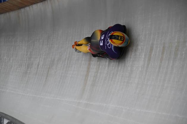 Grotheer Christopher from Germany during the Winter Olympic Games, Olympische Spiele, Olympia, OS Milano Cortina 2026, in Cortina Sliding Centre , on February 9 2026, in Cortina, Italy  Copyright: xFedericoxManoni IPAxSportx xipa-agency.netx xx IPA_71175586 IPA_Agency_IPA71175586
