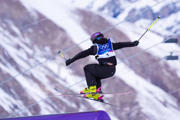 09 02 2026, Livigno, Snow Park, Winter Olympics: Women s Freeski Slopestyle Final, 1 Mathilde Gremaud (Switzerland) Livigno Snow Park Lombardy Italy *** 09 02 2026, Livigno, Snow Park, Winter Olympics Women s Freeski Slopestyle Final, 1 Mathilde Gremaud Switzerland Livigno Snow Park Lombardy Italy Copyright: xJustPictures.ch JarixPestelaccix jp-en-JaPe-DSC07702-20260209