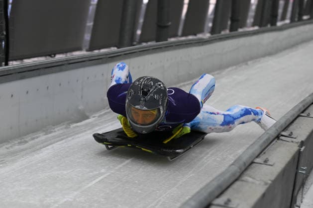 Milano Cortina 2026, IOC verbietet Helm von Wladyslaw Heraskewytsch, Archivbilder February 9, 2026, Cortina, Veneto, Italy: Heraskevych Vladyslav from Ukraine during the Winter Olympic Games, Olympische Spiele, Olympia, OS Milano Cortina 2026, in Cortina Sliding Centre , on February 9 2026, in Cortina, Italy Olympics 2026: Milano Cortina: Skeleton Men S  - ZUMAm345 20260209_oly_m345_012 Copyright: xFedericoxManonix
