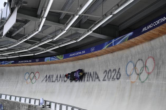 February 9, 2026, Cortina, Veneto, Italy: Jung Seunggi from Republic of Korea during the Winter Olympic Games, Olympische Spiele, Olympia, OS Milano Cortina 2026, in Cortina Sliding Centre , on February 9 2026, in Cortina, Italy Cortina Italy - ZUMAm345 20260209_oly_m345_040 Copyright: xFedericoxManonix