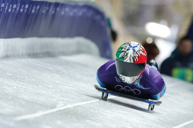 Milano Cortina 2026 - XXV Olympic Winter games, Winterspiele,Spiele, Summer games Cortina D Ampezzo - Italy Monday , February 9 , 2026 Skeleton - Men s Training BAGNIS Amedeo (ITA)  Copyright: xLucianoxMariaxBisi IPAxSportx xipa-agency.netx xx IPA_71174235 IPA_Agency_IPA71174235
