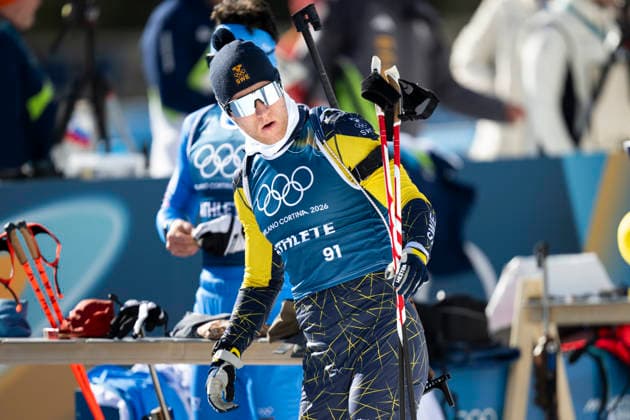 ANTERSELVA, ITALY 20260209 Biathlete Sebastian Samuelsson during today s training for the distance race during the Winter Olympics in Milan Cortina. ANTERSELVA ITALY x10050x *** ANTERSELVA, ITALY 20260209 Biathlete Sebastian Samuelsson during today s training for the distance race during the Winter Olympics in Milan Cortina ANTERSELVA ITALY x10050x  Copyright: xPontusxLundahl TTx 2026 OLYMPICS BIB SHOOTING TRAINING