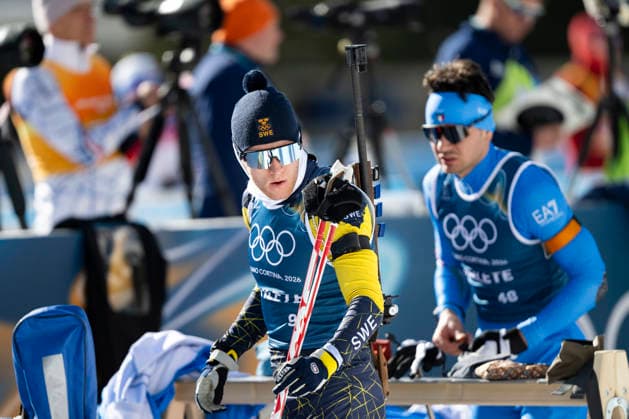 ANTERSELVA, ITALY 20260209 Biathlete Sebastian Samuelsson during today s training for the distance race during the Winter Olympics in Milan Cortina. ANTERSELVA ITALY x10050x *** ANTERSELVA, ITALY 20260209 Biathlete Sebastian Samuelsson during today s training for the distance race during the Winter Olympics in Milan Cortina ANTERSELVA ITALY x10050x  Copyright: xPontusxLundahl TTx 2026 OLYMPICS BIETAR SHOOT TRAINING