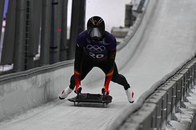 GIOCHI OLIMPICI - Olimpiadi Invernali Milano-Cortina 2026 - Skeleton Lin Qinwei from People s Republic of China during the Winter Olympic Games, Olympische Spiele, Olympia, OS Milano Cortina 2026, in Cortina Sliding Centre , on February 9 2026, in Cortina, Italy Cortina D Ampezzo Italy  Copyright: xIPAxSport ABACAx