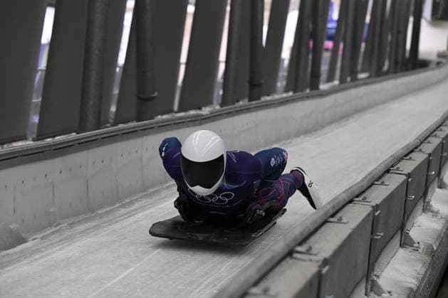GIOCHI OLIMPICI - Olimpiadi Invernali Milano-Cortina 2026 - Skeleton Weston Matt from Great Britain during the Winter Olympic Games, Olympische Spiele, Olympia, OS Milano Cortina 2026, in Cortina Sliding Centre , on February 9 2026, in Cortina, Italy Cortina D Ampezzo Italy  Copyright: xIPAxSport ABACAx