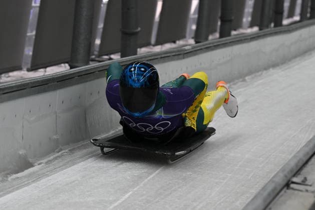 GIOCHI OLIMPICI - Olimpiadi Invernali Milano-Cortina 2026 - Skeleton Timmings Nicholas from Australia during the Winter Olympic Games, Olympische Spiele, Olympia, OS Milano Cortina 2026, in Cortina Sliding Centre , on February 9 2026, in Cortina, Italy Cortina D Ampezzo Italy  Copyright: xIPAxSport ABACAx