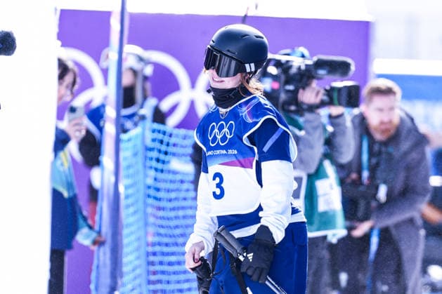09 02 2026, Livigno, Snow Park, Winter Olympics: Women s Freeski Slopestyle Final, 3 Kirsty Muir (Great Britain) Livigno Snow Park Lombardy Italy *** 09 02 2026, Livigno, Snow Park, Winter Olympics Women s Freeski Slopestyle Final, 3 Kirsty Muir Great Britain Livigno Snow Park Lombardy Italy Copyright: xJustPictures.ch JarixPestelaccix jp-en-JaPe-DSC08740-20260209