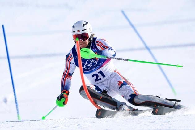 OLYMPICS - Winter Olympic Games, Olympische Spiele, Olympia, OS Milano Cortina 2026 BORMIO,ITALY,09.FEB.26 - OLYMPICS, ALPINE SKIING - Winter Olympic Games Milano Cortina 2026, team combined, slalom, men. Image shows Timon Haugan (NOR).  GEPAxpictures xWolfgangxGrebien
