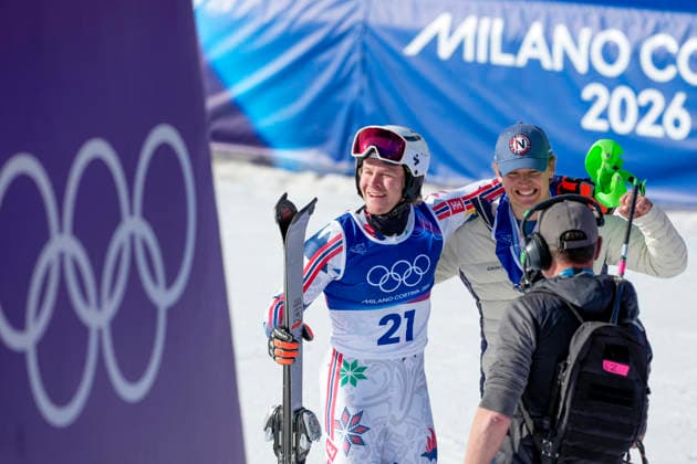 Winter Olympics in Milan Cortina 2026 Bormio, Italy 20260209. Timon Haugan and Simen Sellaeg from Norway compete in the men s alpine downhill slalom team competition during the Milan Cortina 2026 Winter Olympics. Photo: Cornelius Poppe NTB Bormio Italy EDITORIAL USE ONLY. RESTRICTED USE FOR BETTING COMPANIES Ref:_SPO3j4BdNKkfh8.jpg *** Winter Olympics in Milan Cortina 2026 Bormio, Italy 20260209 Timon Haugan and Simen Sellaeg from Norway compete in the men s alpine downhill slalom team competition during the Milan Cortina 2026 Winter Olympics Photo Cornelius Poppe NTB Bormio Italy EDITORIAL USE ONLY RESTRICTED USE FOR BETTING COMPANIES  Copyright: xCorneliusxPoppex xNTBx