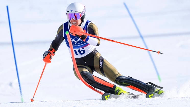OLYMPICS - Winter Olympic Games, Olympische Spiele, Olympia, OS Milano Cortina 2026 BORMIO,ITALY,09.FEB.26 - OLYMPICS, ALPINE SKIING - Winter Olympic Games Milano Cortina 2026, team combined, slalom, men. Image shows Eduard Hallenberg (FIN).  GEPAxpictures xWolfgangxGrebien