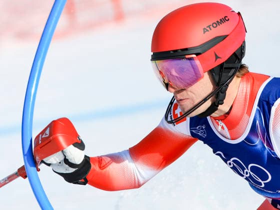 OLYMPICS - Winter Olympic Games, Olympische Spiele, Olympia, OS Milano Cortina 2026 BORMIO,ITALY,09.FEB.26 - OLYMPICS, ALPINE SKIING - Winter Olympic Games Milano Cortina 2026, team combined, slalom, men. Image shows Tanguy Nef (SUI).  GEPAxpictures xWolfgangxGrebien