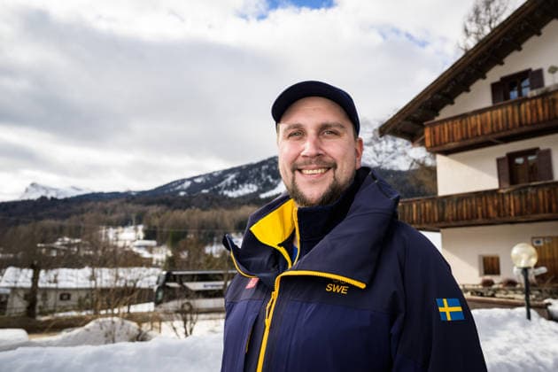 260209 Head coach Fredrik Lindberg of the Swedish national men s curling team poses for a portrait at a press meet during day 3 of the 2026 Winter Olympics on February 9, 2026 in Cortina. Photo: Joel Marklund BILDBYRAN kod JM JM0785 bbeng curling Olympic Games, Olympische Spiele, Olympia, OS olympics winter olympics os ol olympiska spel vinter-os olympiske leker milano cortina 2026 milan cortina 2026 milano cortina 2026 olympic games milano cortina 2026 winter olympic games milano cortina-os milano cortina-ol vinter-ol pressträff Sverige Sweden porträtt *** 260209 Head coach Fredrik Lindberg of the Swedish national men s curling team poses for a portrait at a press meet during day 3 of the 2026 Winter Olympics on February 9, 2026 in Cortina Photo Joel Marklund BILDBYRAN kod JM JM0785 bbeng curling olympic games olympics winter olympics os ol olympiska spel vinter os olympiske leker milano cortina 2026 milan cortina 2026 milano cortina 2026 olympic games milano cortina 2026 winter olympic games milano cortina os milano cortina ol vinter ol pressträff Sverige Sweden Sweden portrait  Copyright: JOELxMARKLUND BB260209JM010