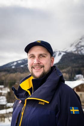 260209 Head coach Fredrik Lindberg of the Swedish national men s curling team poses for a portrait at a press meet during day 3 of the 2026 Winter Olympics on February 9, 2026 in Cortina. Photo: Joel Marklund BILDBYRAN kod JM JM0785 bbeng curling Olympic Games, Olympische Spiele, Olympia, OS olympics winter olympics os ol olympiska spel vinter-os olympiske leker milano cortina 2026 milan cortina 2026 milano cortina 2026 olympic games milano cortina 2026 winter olympic games milano cortina-os milano cortina-ol vinter-ol pressträff Sverige Sweden porträtt *** 260209 Head coach Fredrik Lindberg of the Swedish national men s curling team poses for a portrait at a press meet during day 3 of the 2026 Winter Olympics on February 9, 2026 in Cortina Photo Joel Marklund BILDBYRAN kod JM JM0785 bbeng curling olympic games olympics winter olympics os ol olympiska spel vinter os olympiske leker milano cortina 2026 milan cortina 2026 milano cortina 2026 olympic games milano cortina 2026 winter olympic games milano cortina os milano cortina ol vinter ol pressträff Sverige Sweden Sweden portrait  Copyright: JOELxMARKLUND BB260209JM011