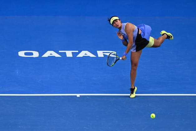 Qatar TotalEnergies Open 2026 - Day Two DOHA, QATAR FEBRUARY 9: Alexandra Eala of the Philippines in action against Tereza Valentova of the Czech Republic in the first round on Day Two of the Qatar TotalEnergies Open, part of the Hologic WTA, Tennis Damen Tour at the Khalifa International Tennis and Squash Complex on February 9, 2026 in Doha, Qatar. Doha Qatar  Copyright: xArturxWidakx originalFilename:widak-qatartot260209_npQAR.jpg