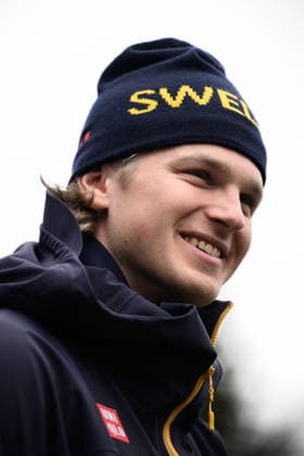 260209 Edvin Anger of the Swedish national cross-country skiing team at a press meet during day 3 of the 2026 Winter Olympics on February 9, 2026 in Val di Fiemme. Photo: Maxim Thore BILDBYRAN kod MT MT0967 skidor cross-country skiing langrenn Olympic Games, Olympische Spiele, Olympia, OS olympics winter olympics os ol olympiska spel vinter-os olympiske leker milano cortina 2026 milan cortina 2026 milano cortina 2026 olympic games milano cortina 2026 winter olympic games milano cortina-os milano cortina-ol vinter-ol 3 bbeng sverige pressträff *** 260209 Edvin Anger of the Swedish national cross country skiing team at a press meet during day 3 of the 2026 Winter Olympics on February 9, 2026 in Val di Fiemme Photo Maxim Thore BILDBYRAN kod MT MT0967 skidor cross country skiing langrenn olympic games olympics winter olympics os ol olympiska spel vinter os olympiske leker milano cortina 2026 milan cortina 2026 milano cortina 2026 olympic games milano cortina 2026 winter olympic games milano cortina os milano cortina ol vinter ol 3 bbeng sverige pressträff  Copyright: MAXIMxTHORE BB260209MT084