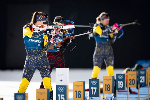 ANTERSELVA, ITALY 20260209 Biathlete Ella Halvarsson during today s training for the distance race during the Winter Olympics in Milan Cortina. ANTERSELVA ITALY x10050x *** ANTERSELVA, ITALY 20260209 Biathlete Ella Halvarsson during today s training for the distance race during the Winter Olympics in Milan Cortina ANTERSELVA ITALY x10050x  Copyright: xPontusxLundahl TTx 2026 OLYMPICS BIKASTING