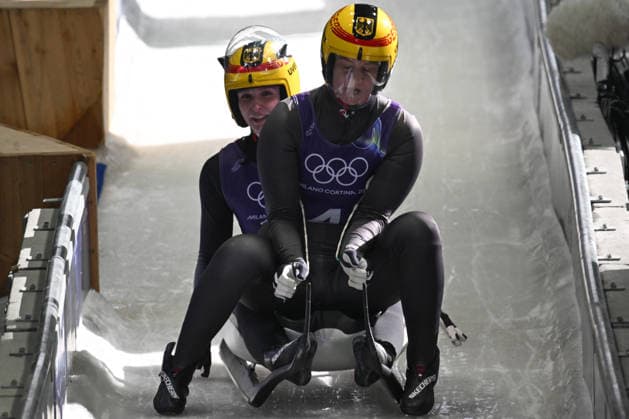 GIOCHI OLIMPICI - Olimpiadi Invernali Milano-Cortina 2026 - Luge during the Winter Olympic Games, Olympische Spiele, Olympia, OS Milano Cortina 2026, in Cortina Sliding Centre , on February 9 2026, in Cortina, Italy Cortina D Ampezzo Italy  Copyright: xIPAxSport ABACAx