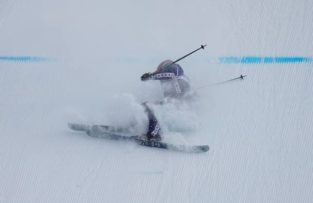 Annika Krumme (United Statel of America) competes during the Women s Freeski Slopestyle Freestyle Skiing competition on Day 3 of the Milano Cortina 2026 Winter Olympic Games, Olympische Spiele, Olympia, OS at Livigno Snow Park on February 9, 2026 in Livigno, Italy. Thor Wegner DeFodi Images (Photo by DeFodi Images) - *** Annika Krumme United Statel of America competes during the Women s Freeski Slopestyle Freestyle Skiing competition on Day 3 of the Milano Cortina 2026 Winter Olympic games at Livigno Snow Park on February 9, 2026 in Livigno, Italy Thor Wegner DeFodi Images Photo by DeFodi Images