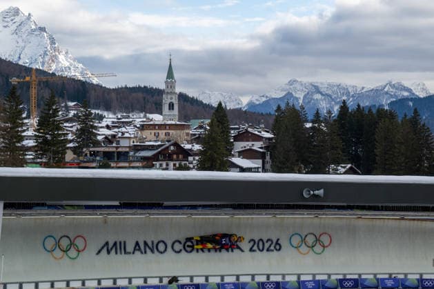 February 9, 2026, Cortina, Veneto, Italy: Wendl Tobias and Arlt Tobias from Germany during the Winter Olympic Games, Olympische Spiele, Olympia, OS Milano Cortina 2026, in Cortina Sliding Centre , on February 9 2026, in Cortina, Italy Cortina Italy - ZUMAm345 20260209_oly_m345_075 Copyright: xFedericoxManonix