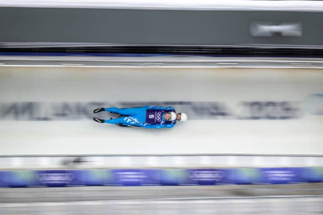 February 9, 2026, Cortina, Veneto, Italy: Nagler Ivan and Malleier Fabian from Italy during the Winter Olympic Games, Olympische Spiele, Olympia, OS Milano Cortina 2026, in Cortina Sliding Centre , on February 9 2026, in Cortina, Italy Olympics 2026: Milano Cortina: Luge ManÃ¢â‚¬â ¢S  - ZUMAm345 20260209_oly_m345_081 Copyright: xFedericoxManonix