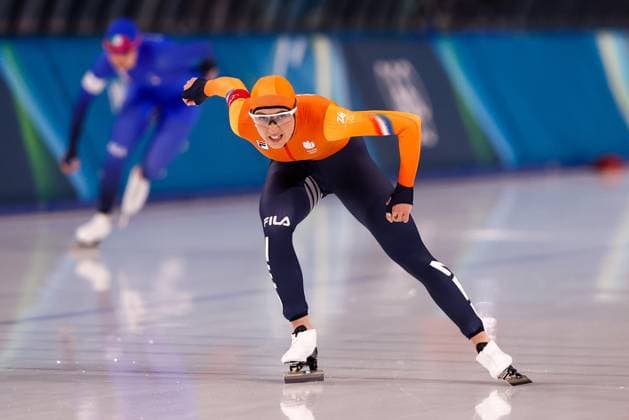 MILAN , 09-02-2026 , Milano Speed skating, Eisschnelllauf Stadium , season 2025 2026 , Olympic Winter games, Winterspiele,Spiele, Summer games 2026 - Speed Skating 1000m ladies, Picture shows Suzanne Schulting Olympic Winter Games 2026 - Speed Skating 1000m ladies  x201439289x Copyright: