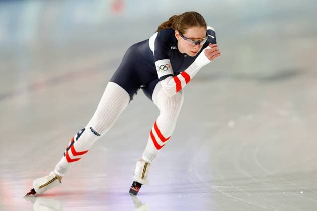 MILAN , 09-02-2026 , Milano Speed skating, Eisschnelllauf Stadium , season 2025 2026 , Olympic Winter games, Winterspiele,Spiele, Summer games 2026 - Speed Skating 1000m ladies, Picture shows Jeannine Rosner Olympic Winter Games 2026 - Speed Skating 1000m ladies  x201439296x Copyright: