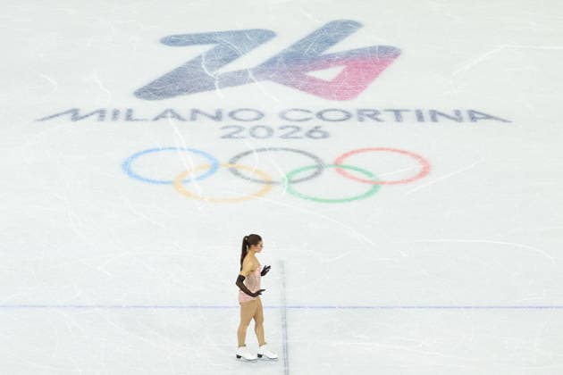 February 9, 2026, Milan, Lombardy, Italy: LAURENCE FOURNIER BEAUDRY of France practices the Ice Dance Rhythm Dance of the Figure skating, Eiskunstlauf Team Event at the Milano Cortina 2026 Winter Olympic Games, Olympische Spiele, Olympia, OS Olympics 2026: Milano Cortina: Figure Skating Ice Dance Rhythm Dance  - ZUMAc179 20260209_oly_c179_005 Copyright: xMickaelxChavetx