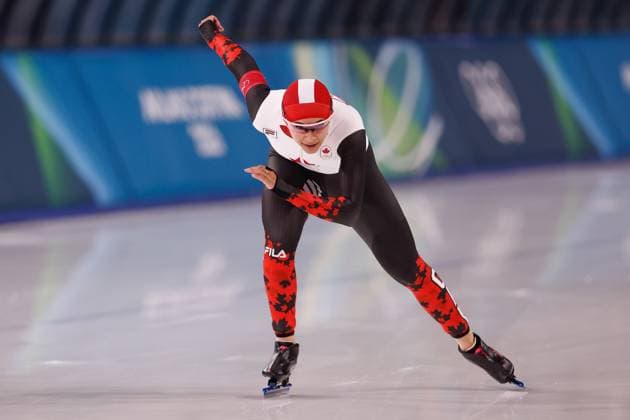 MILAN , 09-02-2026 , Milano Speed skating, Eisschnelllauf Stadium , season 2025 2026 , Olympic Winter games, Winterspiele,Spiele, Summer games 2026 - Speed Skating 1000m ladies, Picture shows Carolina Hiller-Donnelly Olympic Winter Games 2026 - Speed Skating 1000m ladies  x201439337x Copyright: