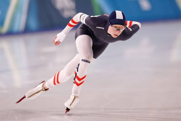 MILAN , 09-02-2026 , Milano Speed skating, Eisschnelllauf Stadium , season 2025 2026 , Olympic Winter games, Winterspiele,Spiele, Summer games 2026 - Speed Skating 1000m ladies, Picture shows Jeannine Rosner Olympic Winter Games 2026 - Speed Skating 1000m ladies  x201439387x Copyright: