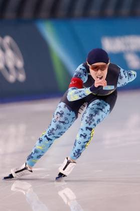 MILAN , 09-02-2026 , Milano Speed skating, Eisschnelllauf Stadium , season 2025 2026 , Olympic Winter games, Winterspiele,Spiele, Summer games 2026 - Speed Skating 1000m ladies, Picture shows Kristina Silaeva Olympic Winter Games 2026 - Speed Skating 1000m ladies  x201439704x Copyright: