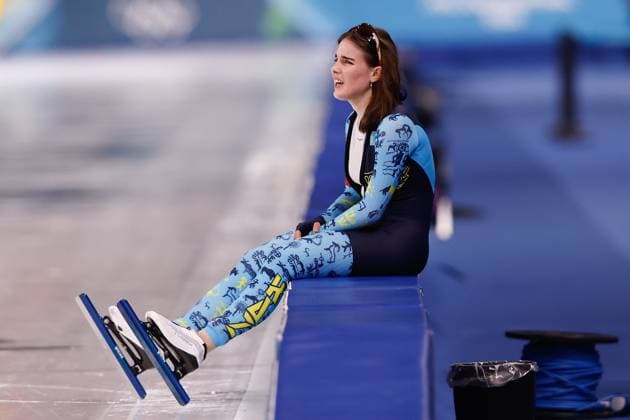 MILAN , 09-02-2026 , Milano Speed skating, Eisschnelllauf Stadium , season 2025 2026 , Olympic Winter games, Winterspiele,Spiele, Summer games 2026 - Speed Skating 1000m ladies, Picture shows Kristina Silaeva Olympic Winter Games 2026 - Speed Skating 1000m ladies  x201439708x Copyright: