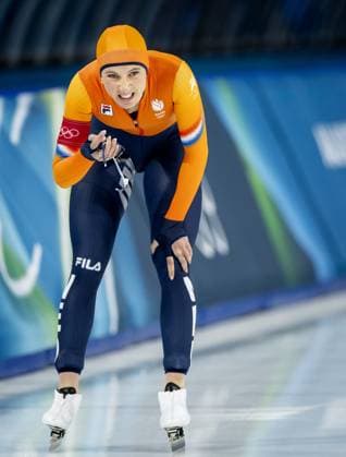 MILAN - Suzanne Schulting during the 1,000 meters of long track Speed skating, Eisschnelllauf at the Milan Speed Skating Stadium at the Milan Winter Olympics. SEM VAN DER WAL ANP xVIxANPxSportx xxANPxIVx 550159872 originalFilename: 550159872.jpg