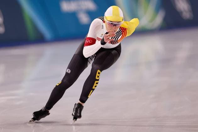 MILAN , 09-02-2026 , Milano Speed skating, Eisschnelllauf Stadium , season 2025 2026 , Olympic Winter games, Winterspiele,Spiele, Summer games 2026 - Speed Skating 1000m ladies, Picture shows Isabelle Van Elst Olympic Winter Games 2026 - Speed Skating 1000m ladies  x201439754x Copyright: