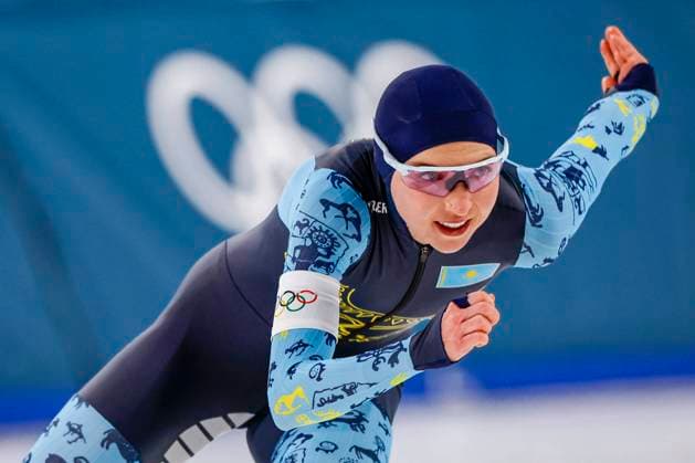 Elizaveta Golubeva of Kazakhstan Women 1000m, Milano Cortina 2026 Winter Olympics: Day 3, Speed skating, Eisschnelllauf - Milano Cortina 2026 Winter Olympics: Day 3, Milano Speed Skating Stadium, February 9, 2026, Milan, Italy.