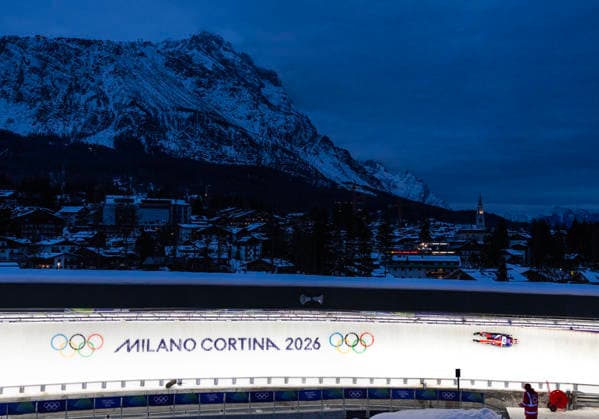 February 9, 2026, Cortina D ampezzo, Lombardy, Italy: Emily Fischnaller of the USA competes in the first run of the Womens Luge at the Cortina Sliding Centre for the Milano Cortina 2026 Winter Olympics. Cortina Sliding Centre Ã Luge  - ZUMAsc5_ 20260209_oly_sc5_004 Copyright: xErichxSchlegelx