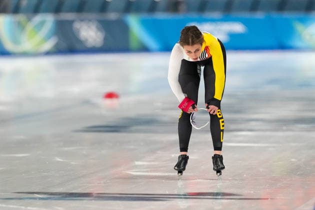 2026-02-09 - Milano Cortina 2026 Winter Olympics 1000m Women MILAN, ITALY - FEBRUARY 9: Isabelle van Elst of Belgium during the 1000m Women on day 3 of the Milano Cortina 2026 Winter Olympics at the Milano Speed skating, Eisschnelllauf Arena on February 9, 2026 in Milan, Italy Milan Milano Speed Skating Arena Italy Content not available for redistribution in The Netherlands directly or indirectly through any third parties. Copyright: xAndrexWeeningx
