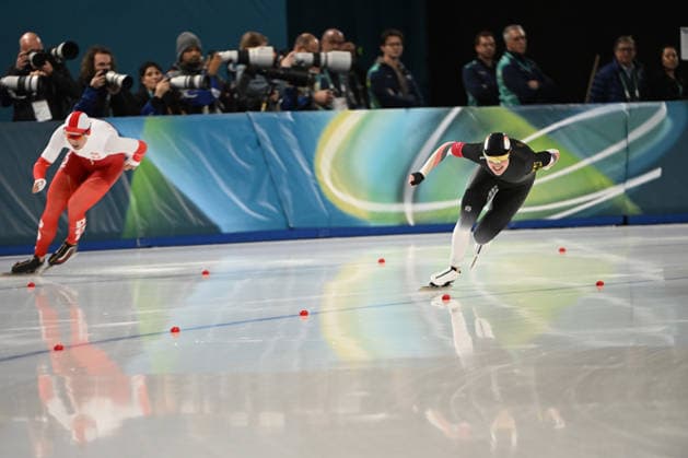 OSTLENDER Anna (GER) during Speed skating, Eisschnelllauf Olympic Winter games, Winterspiele,Spiele, Summer games Milano-Cortina 2026 in Milano, Italy, February 09 2026  Copyright: xFilippoxTomasi IPAxSportx xipa-agency.netx xx IPA_71188167 IPA_Agency_IPA71188167