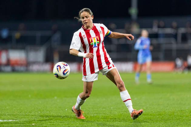 Google Pixel Womens Bundesliga 1 FC Köln SGS Essen 09 02 2026 Laura Feiersinger 1 FC Köln, 27 on matchday 17 of the Google Pixel Womens Bundesliga in the match between 1 FC Köln and SGS Essen on 09 02 2026 at Franz Kremer Stadium in Cologne Copyright: xBEAUTIFULxSPORTS Meuselx