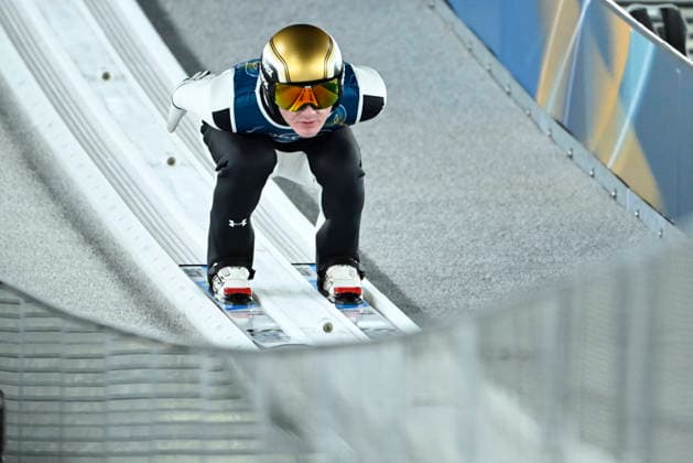 LKS 20260209 Domen Prevc of Slovenia during the trial round of the men s Ski jumping, Skispringen, Ski, nordisch normal hill event at the Predazzo Skijump Stadium at the Milano Cortina Winter Olympics on February 9, 2026. - RONI REKOMAA Predazzo Italy p9d0cfQHOxw  Copyright: xRonixRekomaax p9d0cfQHOxw