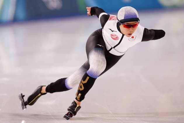 MILAN , 09-02-2026 , Milano Speed skating, Eisschnelllauf Stadium , Olympic Winter games, Winterspiele,Spiele, Summer games 2026 - Speed Skating 1000m ladies, Picture shows Miho Takagi Olympic Winter Games 2026 - Speed Skating 1000m ladies  x201440945x Copyright: