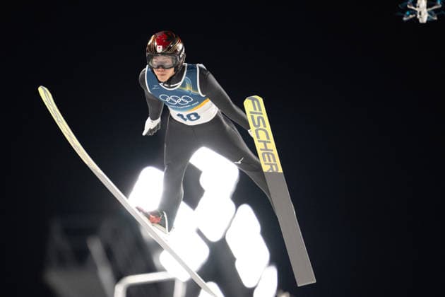 OLYMPICS - Winter Olympic Games, Olympische Spiele, Olympia, OS Milano Cortina 2026 VAL DI FIEMME,ITALY,09.FEB.26 - OLYMPICS, Ski jumping, Skispringen, Ski, nordisch - Winter Olympic Games Milano Cortina 2026, normal hill, men, individual. Image shows Ren Nikaido (JPN).  GEPAxpictures xOliverxLerch