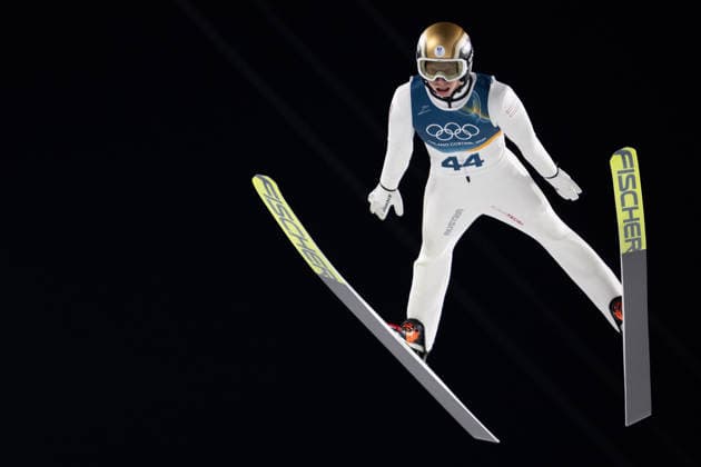 OLYMPICS - Winter Olympic Games, Olympische Spiele, Olympia, OS Milano Cortina 2026 VAL DI FIEMME,ITALY,09.FEB.26 - OLYMPICS, Ski jumping, Skispringen, Ski, nordisch - Winter Olympic Games Milano Cortina 2026, normal hill, men, individual. Image shows Jan Hoerl (AUT).  GEPAxpictures xOliverxLerch