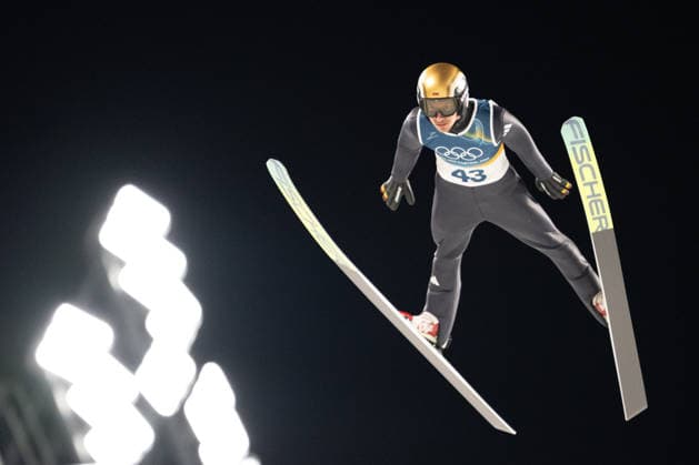 OLYMPICS - Winter Olympic Games, Olympische Spiele, Olympia, OS Milano Cortina 2026 VAL DI FIEMME,ITALY,09.FEB.26 - OLYMPICS, Ski jumping, Skispringen, Ski, nordisch - Winter Olympic Games Milano Cortina 2026, normal hill, men, individual. Image shows Felix Hoffmann (GER).  GEPAxpictures xOliverxLerch