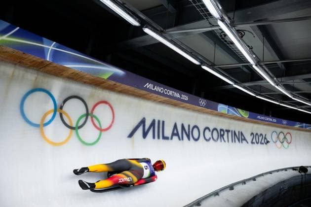 MILANO CORTINA 2026 - OLYMPISCHE WINTERSPIELE - CORTINA D™AMPEZZO - RODELN - FRAUEN EINZEL ** NUR FÜR REDAKTIONELLE ZWECKE ** EDITORIAL USE ONLY **<p>09 02 2026-Cortina d™Ampezzo: Olympische Winterspiele Milano Cortina 2026 Rodeln Cortina Sliding Centre Event: Frauen Einzel 1.-2. Lauf im Foto: Merle Malou Fraebel 5 (Deutschland) ( Italien Venetien Cortina d™Ampezzo Copyright: SaschaxFromm *** MILANO CORTINA 2026 OLYMPIC WINTER GAMES CORTINA D™AMPEZZO LUNGING WOMEN SINGLE FOR EDITORIAL PURPOSES ONLY p 09 02 2026 Cortina d™Ampezzo Olympic Winter Games Milano Cortina 2026 Luge Cortina Sliding Centre Event Women Single 1 2 Run in photo Merle Malou Fraebel 5 Germany Italy Veneto Cortina d™Ampezzo Copyright SaschaxFromm Copyright: SaschaxFromm doc84i55eb3a50ugh6nvn2 ,EDITORIAL USE ONLY