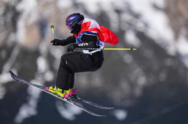 (260209) -- LIVIGNO, Feb. 9, 2026 -- Mathilde Gremaud of Switzerland competes during the freestyle skiing women s freeski slopestyle final at the Milan-Cortina 2026 Olympic Winter games, Winterspiele,Spiele, Summer games in Livigno, Italy, Feb. 9, 2026. ) (MICO2026)ITALY-LIVIGNO-OLYMPIC WINTER GAMES-FREESTYLE SKIING-WOMEN S FREESKI SLOPESTYLE-FINAL XiaxYifang 