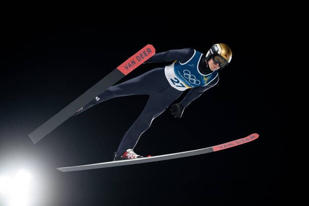 WELLINGER Andreas (Deutschland), ITA, Olympische Spiele Milano Cortina 2026, Olympia, Skispringen, Normalschanze Einzel Herren, 09.02.2026 ITA, Olympische Spiele Milano Cortina 2026, Olympia, Skispringen, Normalschanze Einzel Herren, 09.02.2026 Predazzo *** WELLINGER Andreas Germany , ITA, Olympic Games Milano Cortina 2026, Olympic Games, Ski Jumping, Normal Hill Individual Men, 09 02 2026 ITA, Olympic Games Milano Cortina 2026, Olympic Games, Ski Jumping, Normal Hill Individual Men, 09 02 2026 Predazzo Copyright: xEibner-Pressefoto Memmlerx EP_MMR