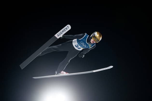 FOUBERT Valentin (Frankreich), ITA, Olympische Spiele Milano Cortina 2026, Olympia, Skispringen, Normalschanze Einzel Herren, 09.02.2026 ITA, Olympische Spiele Milano Cortina 2026, Olympia, Skispringen, Normalschanze Einzel Herren, 09.02.2026 Predazzo *** FOUBERT Valentin France , ITA, Olympic Games Milano Cortina 2026, Olympic Games, Ski Jumping, Normal Hill Individual Men, 09 02 2026 ITA, Olympic Games Milano Cortina 2026, Olympic Games, Ski Jumping, Normal Hill Individual Men, 09 02 2026 Predazzo Copyright: xEibner-Pressefoto Memmlerx EP_MMR