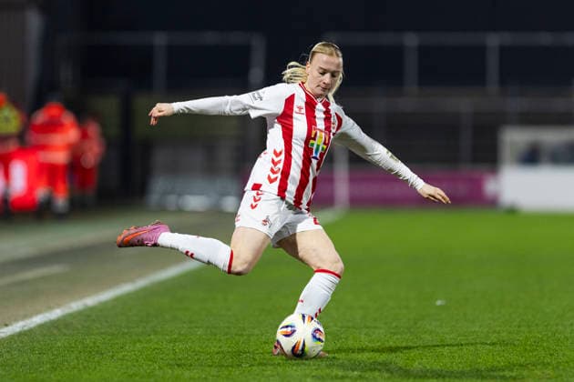 Google Pixel Women Bundesliga 1 FC Köln SGS Essen 09 02 2026 Anna Gerhardt 1 FC Köln, 21 on matchday 17 of the Google Pixel Women Bundesliga in the match between 1 FC Köln and SGS Essen on 09 02 2026 at Franz Kremer Stadium in Cologne Copyright: xBEAUTIFULxSPORTS Meuselx