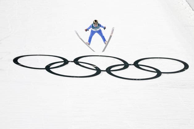 OLYMPICS - Winter Olympic Games, Olympische Spiele, Olympia, OS Milano Cortina 2026 VAL DI FIEMME,ITALY,09.FEB.26 - OLYMPICS, Ski jumping, Skispringen, Ski, nordisch - Winter Olympic Games Milano Cortina 2026, normal hill, men, individual. Image shows Arda Fatih Ipcioglu (TUR).  GEPAxpictures xMatthiasxTrinkl